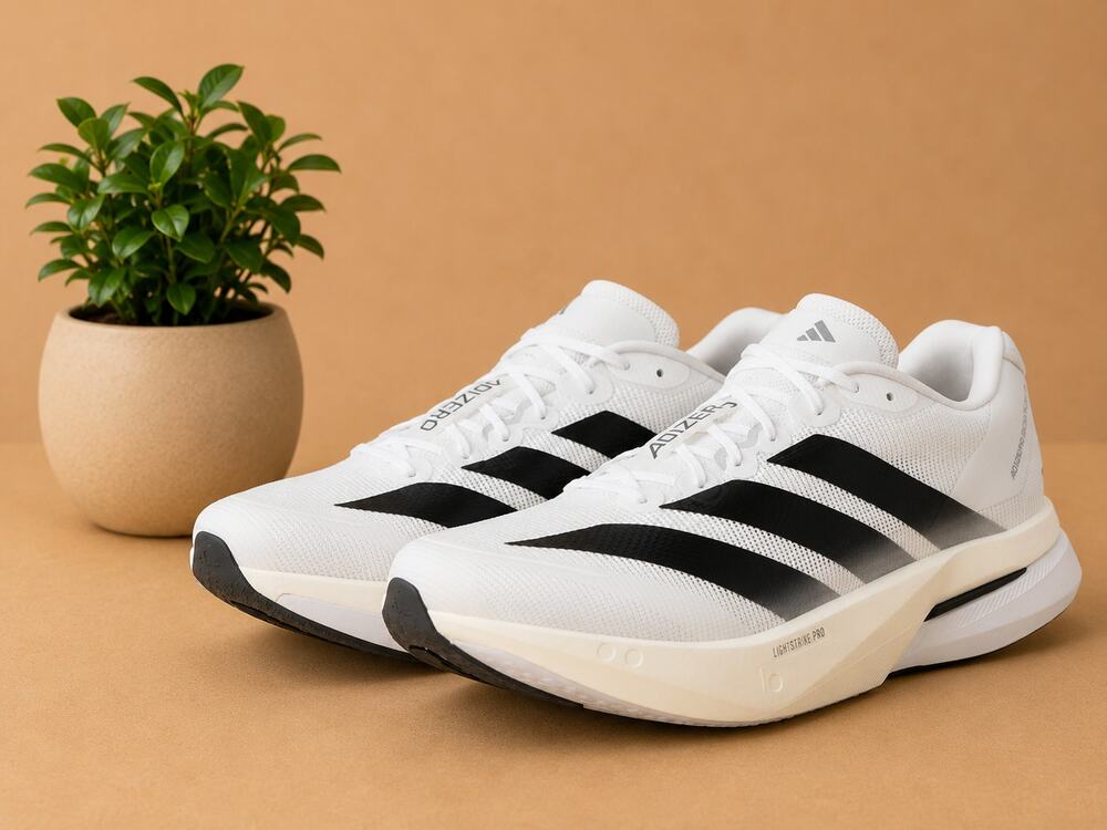 NWT Adidas Men's Adizero Boston 13 M FTWR whiteCore Black/Dash Grey 11.5 US